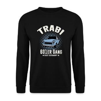 Trabi 601er Gang - Unisex Pullover - Schwarz - Vorne - Alina (178cm) & Michal (187cm)