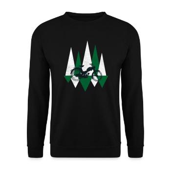 MS 50 Mofa Moped Retro - Sweat-shirt Unisexe - noir - Devant - Alina (178cm) & Michal (187cm)