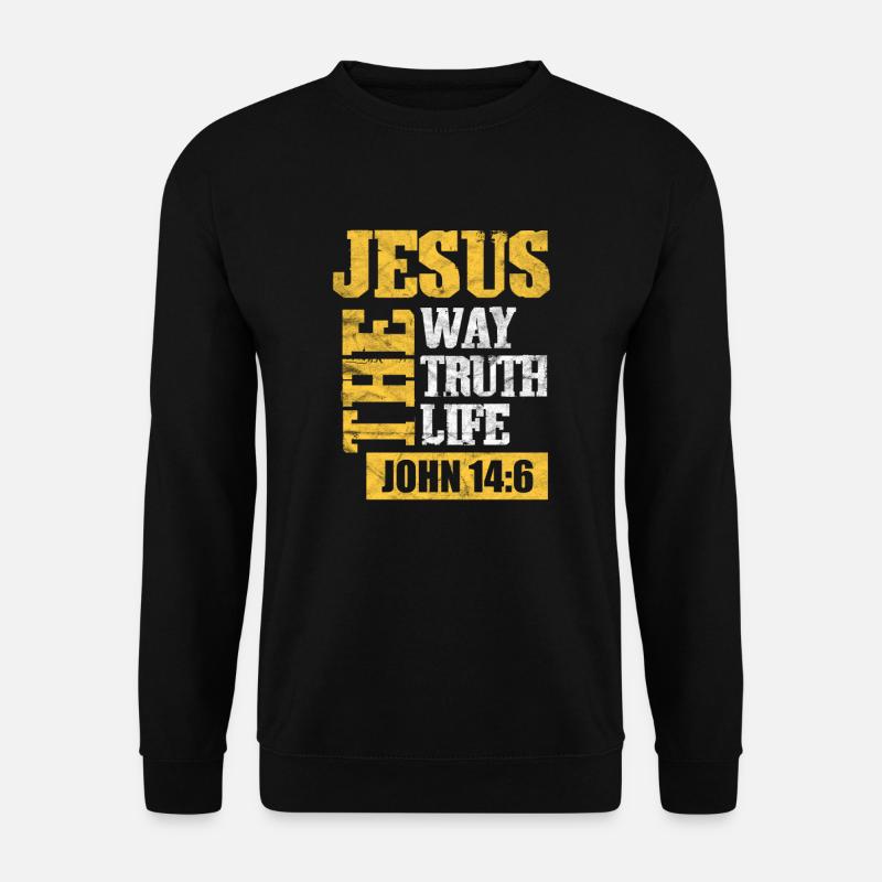 Jesus Gott Christlich Christus Religion Geschenk - Unisex Pullover - Schwarz