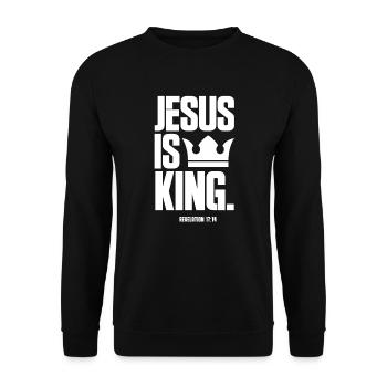 Jésus - Sweat-shirt Unisexe - noir - Devant - Alina (178cm) & Michal (187cm)