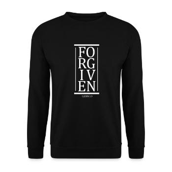 Christian jésus dieu bible christ cadeau - Sweat-shirt Unisexe - noir - Devant - Alina (178cm) & Michal (187cm)