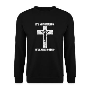 Christlich - Unisex Pullover - Schwarz - Vorne - Alina (178cm) & Michal (187cm)