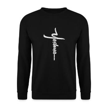 Christlich - Unisex Pullover - Schwarz - Vorne - Alina (178cm) & Michal (187cm)