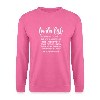 Christian - Sweat-shirt Unisexe - rose - Devant