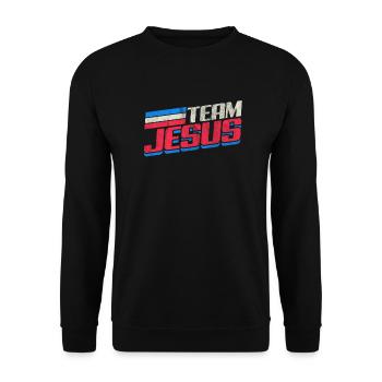 Jésus - Sweat-shirt Unisexe - noir - Devant - Alina (178cm) & Michal (187cm)