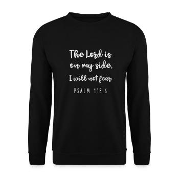 Jésus dieu christian christ religion cadeau - Sweat-shirt Unisexe - noir - Devant - Alina (178cm) & Michal (187cm)