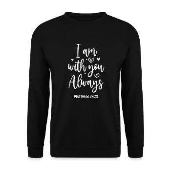 Jesus - Unisex Pullover - Schwarz - Vorne - Alina (178cm) & Michal (187cm)