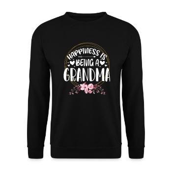 mamie - Sweat-shirt Unisexe - noir - Devant - Alina (178cm) & Michal (187cm)