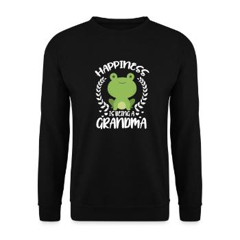 mamie - Sweat-shirt Unisexe - noir - Devant - Alina (178cm) & Michal (187cm)