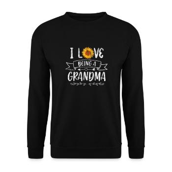 mamie - Sweat-shirt Unisexe - noir - Devant - Alina (178cm) & Michal (187cm)