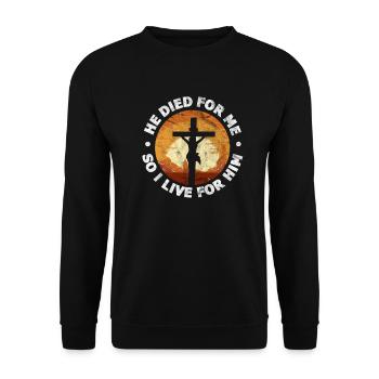 Jésus Dieu Christ Christ Religion Don - Sweat-shirt Unisexe - noir - Devant - Alina (178cm) & Michal (187cm)