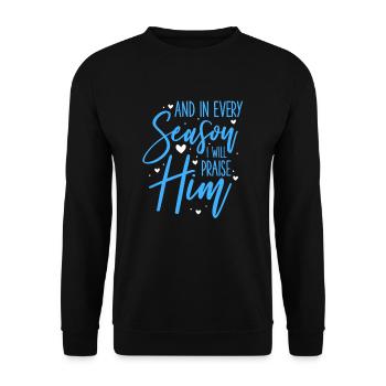 Jesus - Unisex Sweatshirt - black - Front - Alina (178cm) & Michal (187cm)