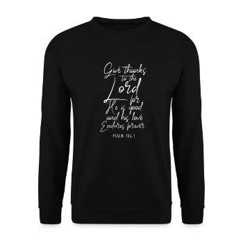 Jésus - Sweat-shirt Unisexe - noir - Devant - Alina (178cm) & Michal (187cm)