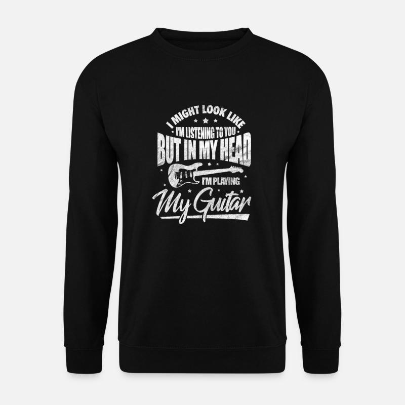 Gitarre - Unisex Pullover - Schwarz