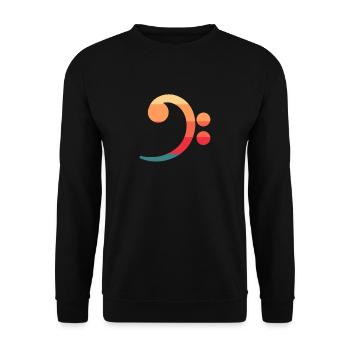 Bassist - Unisex Sweatshirt - black - Front - Alina (178cm) & Michal (187cm)