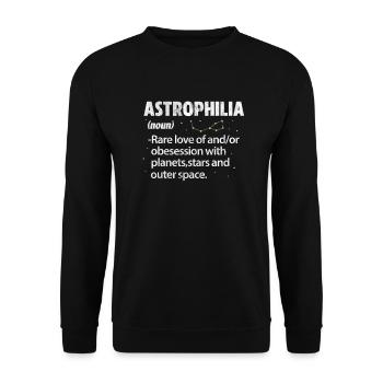 Astronomie - Unisex Pullover - Schwarz - Vorne - Alina (178cm) & Michal (187cm)