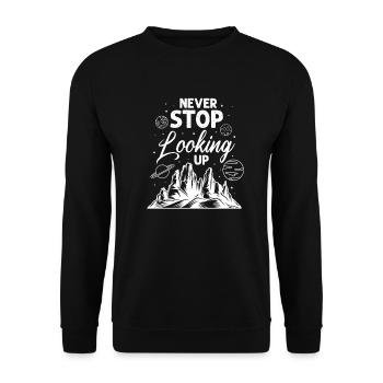 Astronomie planètes étoiles cadeau de l'espace extra-atmosphérique - Sweat-shirt Unisexe - noir - Devant - Alina (178cm) & Michal (187cm)