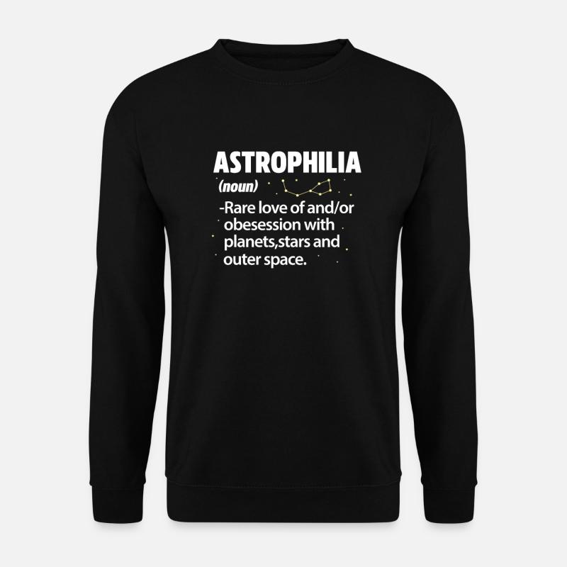 Astronomie Planeten Sterne Weltraum Geschenk - Unisex Pullover - Schwarz