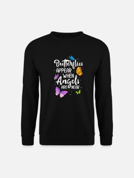 Schmetterling Insekt Schmetterlinge Geschenk - Unisex Pullover - Schwarz