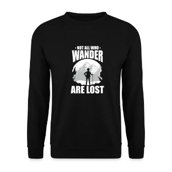 Errer - Sweat-shirt Unisexe - noir - Devant - Alina (178cm) & Michal (187cm)