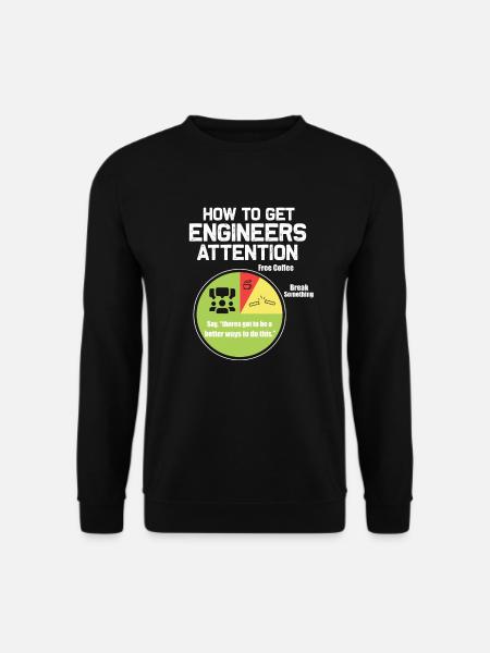 Engineer - Unisex Sweatshirt - black