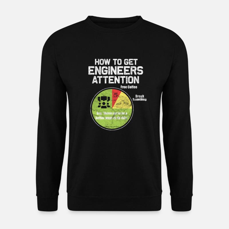 Ingenieur Engineer Techniker Bauingenieur Geschenk - Unisex Pullover - Schwarz