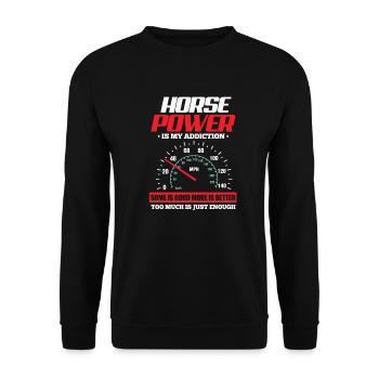 Car mechanic - Unisex Sweatshirt - black - Front - Alina (178cm) & Michal (187cm)