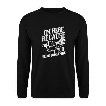 Cadeau d'atelier outil tournevis mécanicien - Sweat-shirt Unisexe - noir - Devant - Alina (178cm) & Michal (187cm)