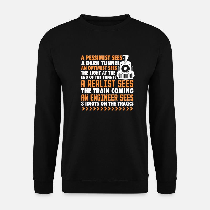 Chemin de fer miniature - Sweat-shirt Unisexe - noir