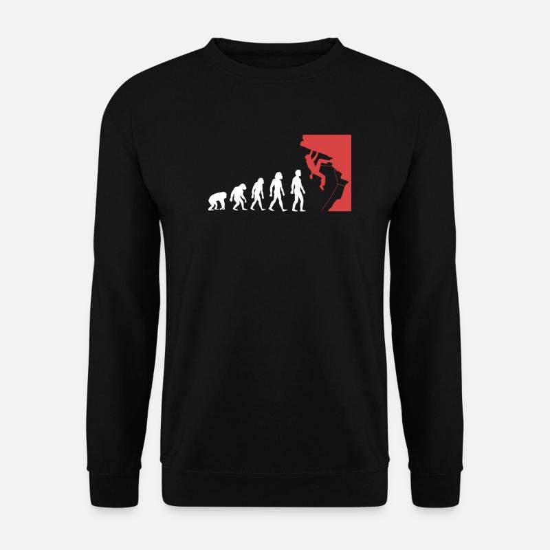 Evolution de l'escalade - Sweat-shirt Unisexe - noir