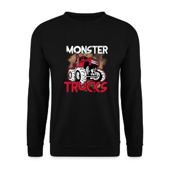 Monster truck - Unisex Sweatshirt - black - Front - Alina (178cm) & Michal (187cm)