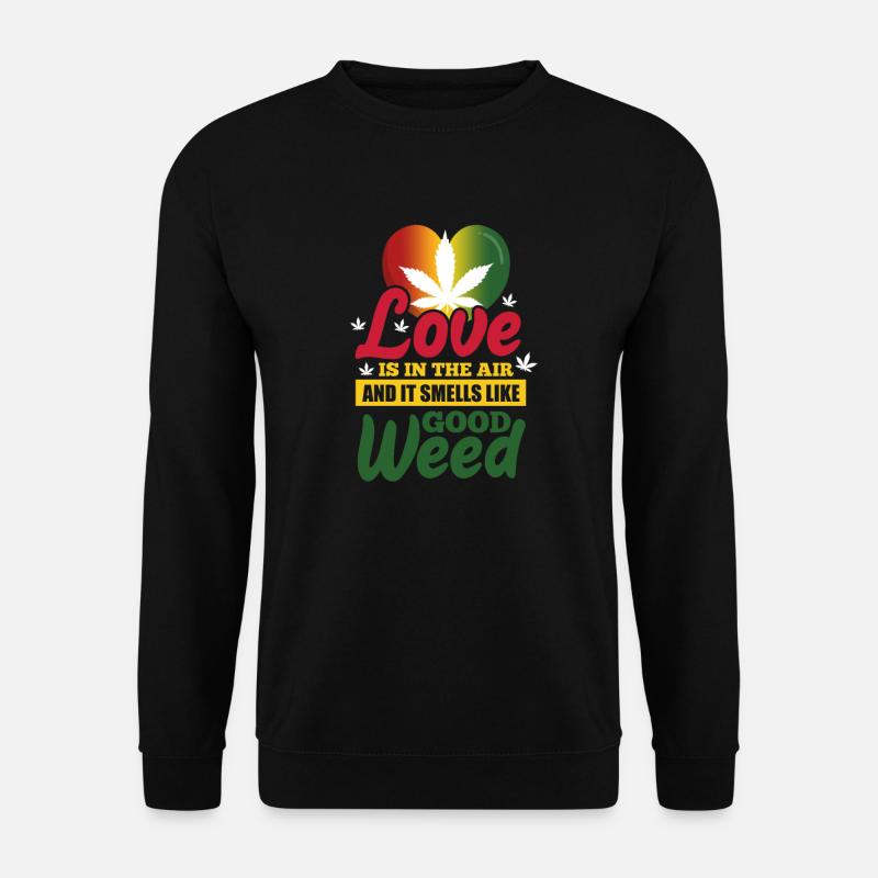 Rasta Weed - Unisex Pullover - Schwarz