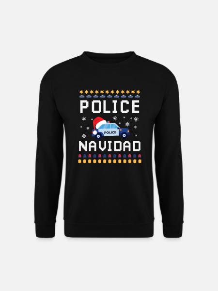 Polizei Police Navidad - Unisex Pullover - Schwarz