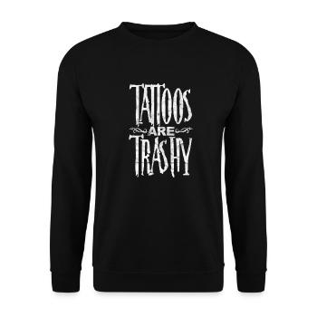 Tattoo - Unisex Pullover - Schwarz - Vorne - Alina (178cm) & Michal (187cm)
