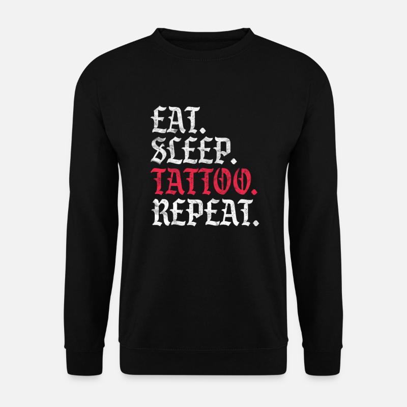 Tattoo Tätowiert Tattoos Tätowierung Geschenk - Unisex Pullover - Schwarz