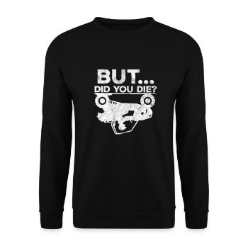 Atv Quad Quad Driver Quads Motorsport Gift - Unisex Sweatshirt - black - Front - Alina (178cm) & Michal (187cm)