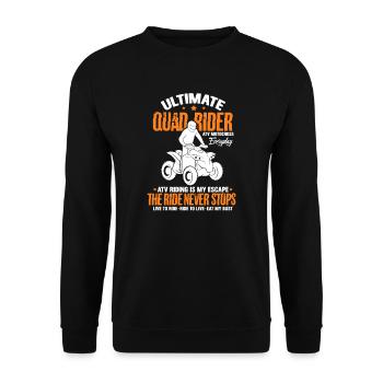 Quad - Unisex Sweatshirt - black - Front - Alina (178cm) & Michal (187cm)