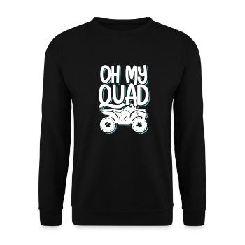 Quad - Unisex Sweatshirt - black - Front - Alina (178cm) & Michal (187cm)