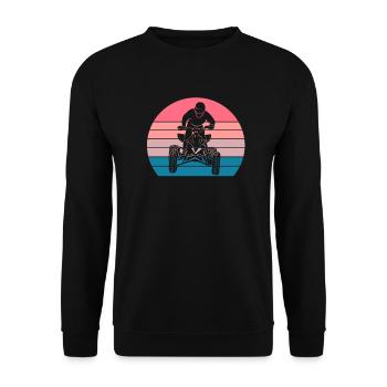 Quad - Unisex Sweatshirt - black - Front - Alina (178cm) & Michal (187cm)