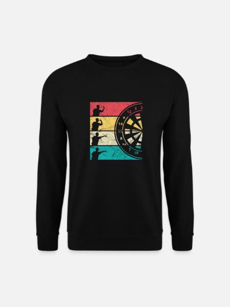 Dart Darts Bullseye Dartboard Dartpfeil Geschenk - Unisex Pullover - Schwarz