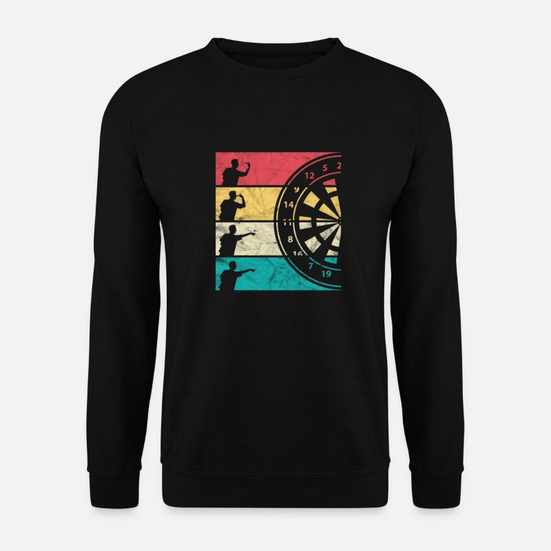 Dart Darts Bullseye Dartboard Dartpfeil Geschenk - Unisex Pullover - Schwarz