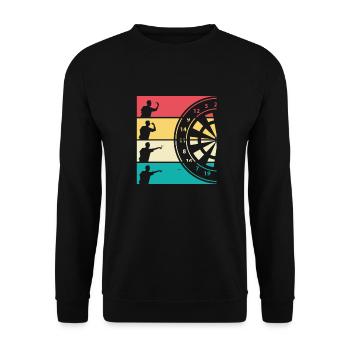 Dart - Unisex Pullover - Schwarz - Vorne - Alina (178cm) & Michal (187cm)