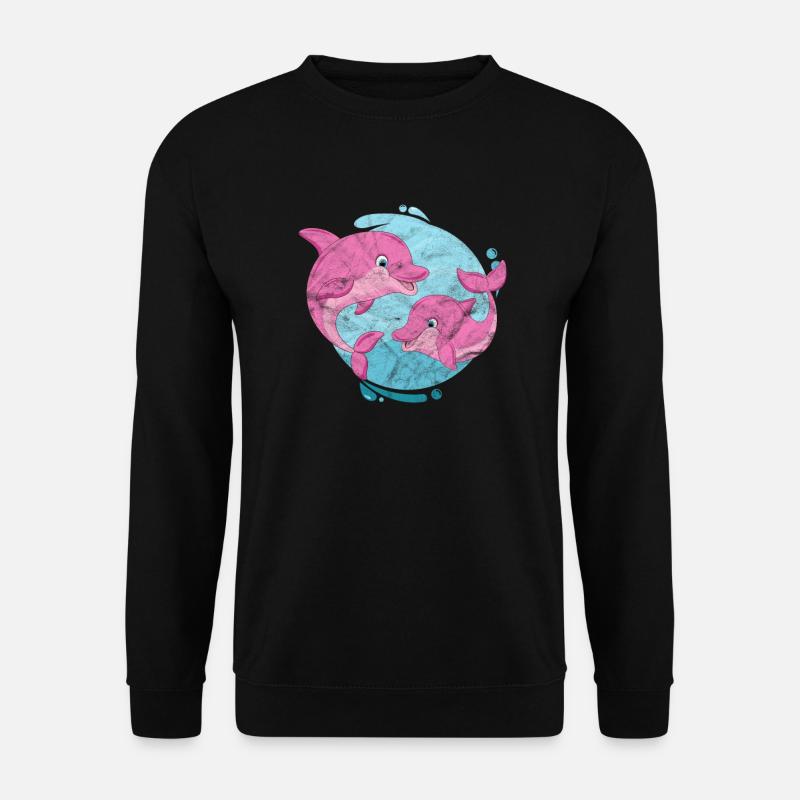 Dolphin - Unisex Sweatshirt - black