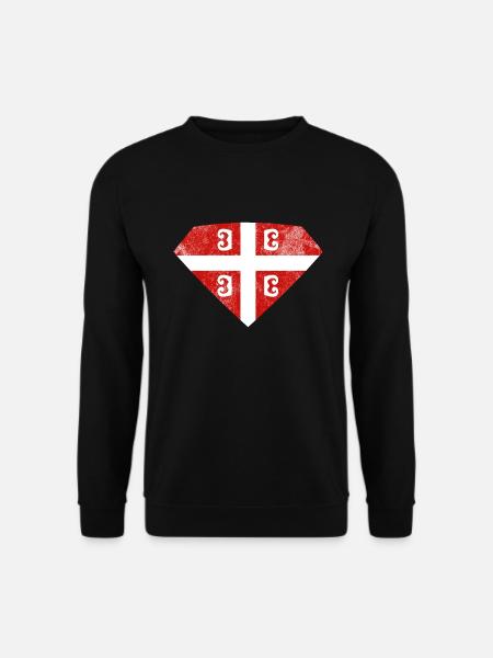 Serbien Wappen - Unisex Pullover - Schwarz
