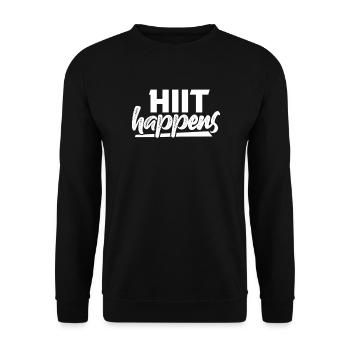 Remise en forme - Sweat-shirt Unisexe - noir - Devant - Alina (178cm) & Michal (187cm)