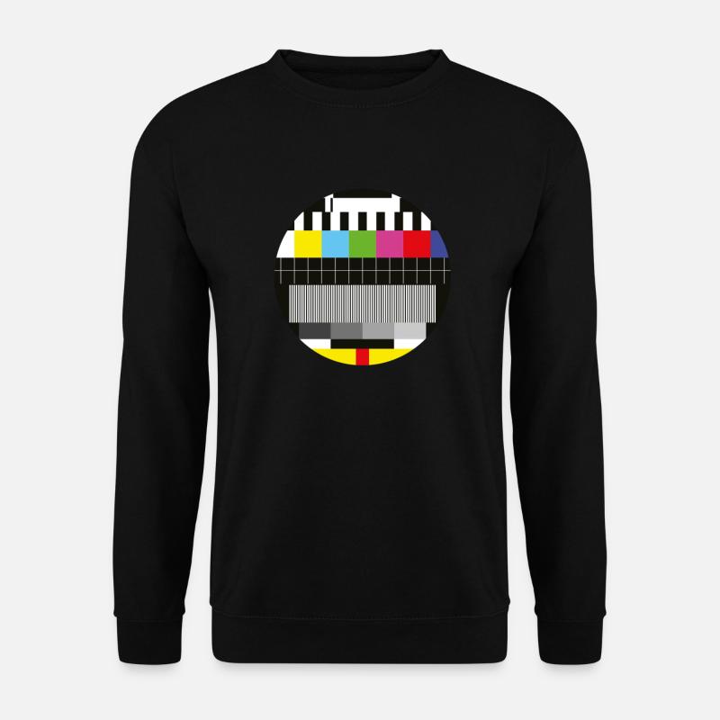Motif de test - pas de signal TV pause - Sweat-shirt Unisexe - noir