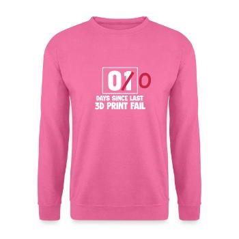 3d Drucker - Unisex Pullover - Pink - Vorne