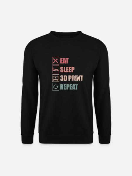 3D printer - Unisex Sweatshirt - black