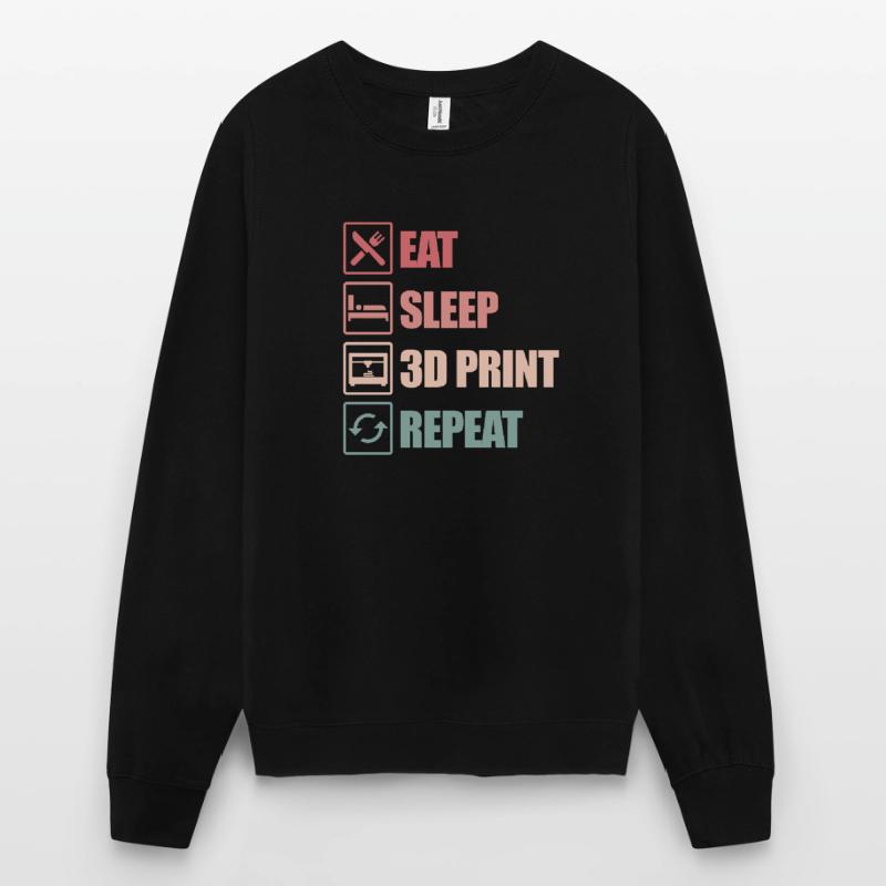 Imprimer 3d Impression 3d Pla Cadeau Sweat-shirt Unisexe
