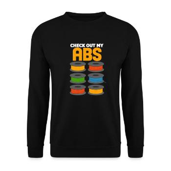 3d Drucker Druck Drucken 3d-druck Pla Geschenk - Unisex Pullover - Schwarz - Vorne - Alina (178cm) & Michal (187cm)